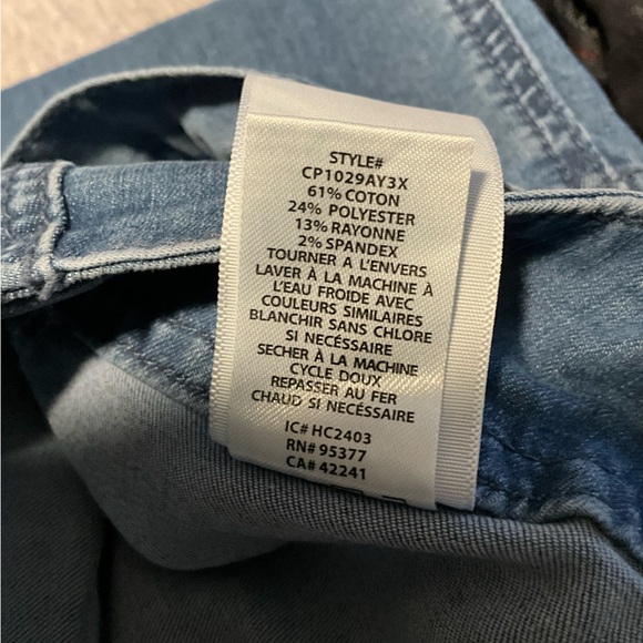 Sanctuary Tie Waist Cropped Denim Pants Blue Size Small - Picture 7 of 7